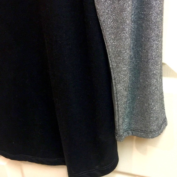 Semi-Sheer Silver/Black Mesh Top - Picture 4 of 7